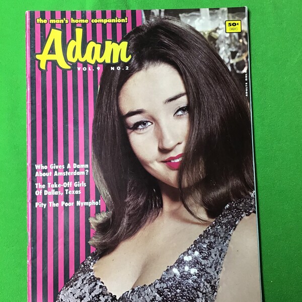 Mature Listing Adam Reader Magazine February 1965 Nude Pin Up Girlie