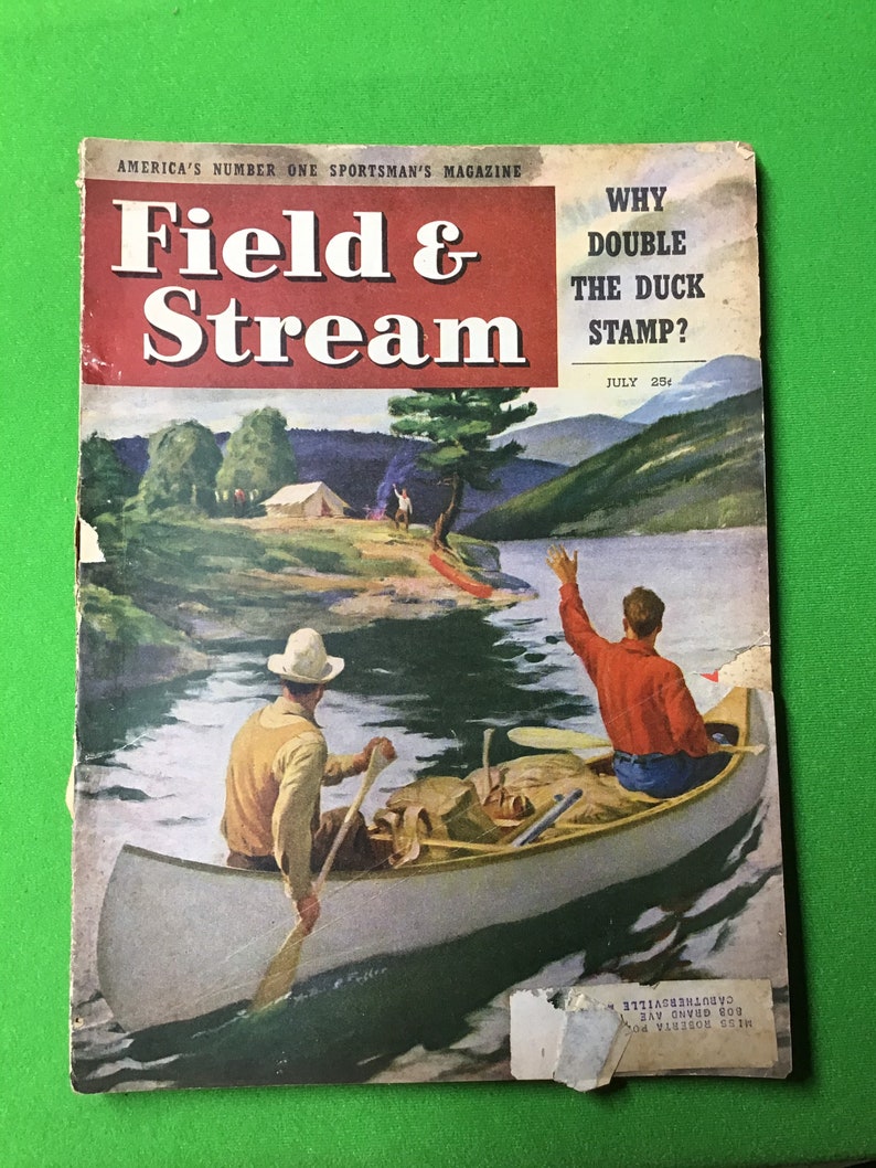 Vintage Field And Stream Magazine July 1947 Hunting Fishing Etsy