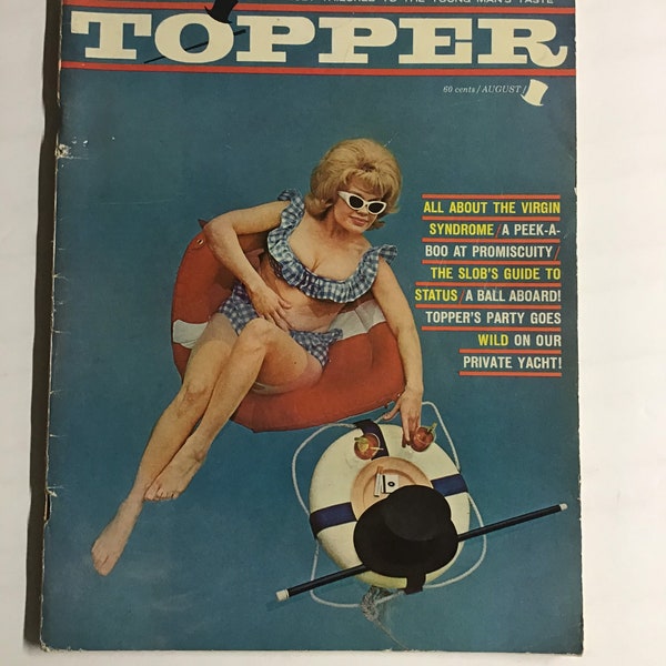 Vintage Topper Magazine August 1963 Pin Up Girlie Mature Listing