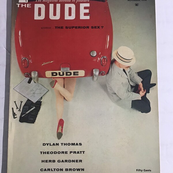 The Dude Magazine November 1958 Nude Pin Up Mature Listing