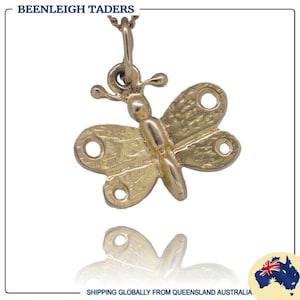 Yellow Gold Butterfly Charm Guaranteed Genuine 9ct 9k Gold