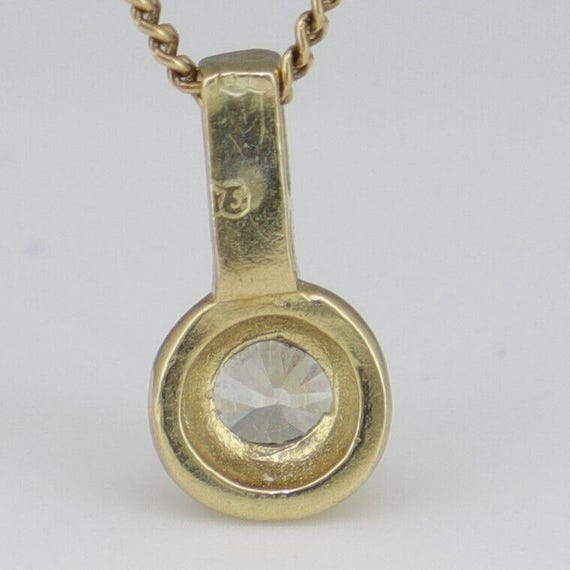 Pretty Yellow Gold ~ Sparkling Gem Set Pendant ~ … - image 8