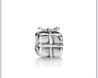 PANDORA Sterling Silber PRESENT CHARM Katalog #790300 Authentisch Pandora