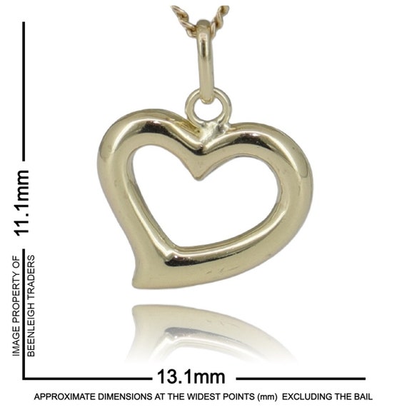 Yellow Gold ~ HEART CHARM or PENDANT ~ Guaranteed… - image 5