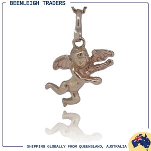 Yellow Gold Cherub Charm Guaranteed Genuine 9ct 9k Gold