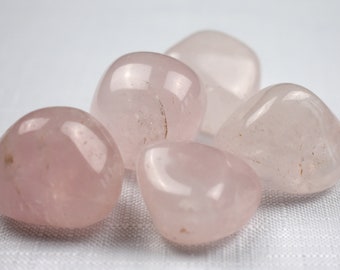 Rose Quartz / Tumblestones / Crystal Healing / Chakra Crystals