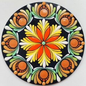Messaggio di veri amici con mandala dipinto a mano su tavola di legno da 10 cm – per i tuoi cari | Messaggio di amicizia positivo
