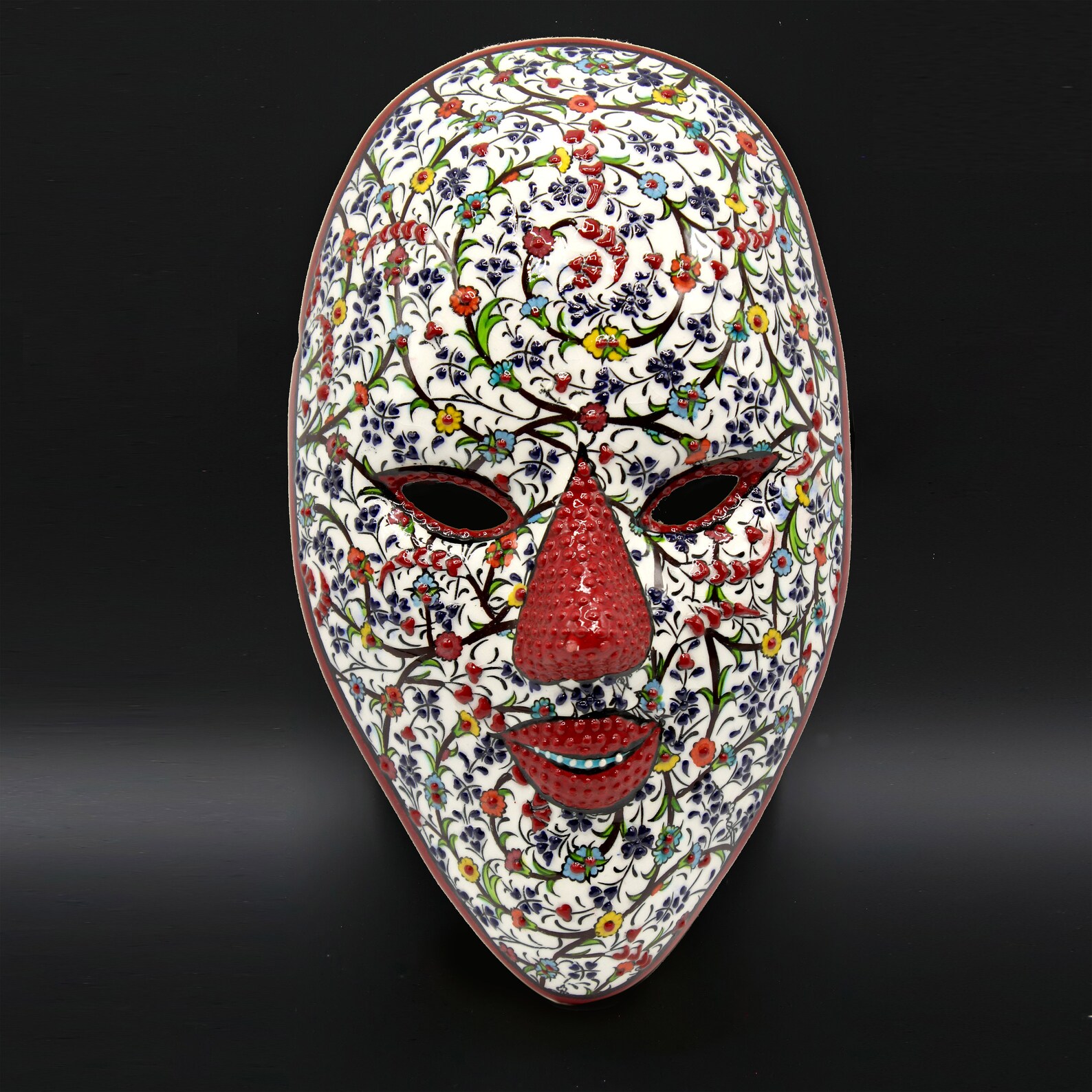 Hanging Ceramic Face Mask Wall Art Venice Carnival Decor Etsy