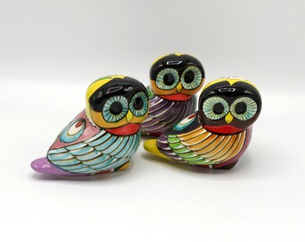 Iznik Tile 5.9/'/' Small Animal Object Garden Sculpture Ceramic Bird Handmade Veiled Owl Anatolian Hand Art