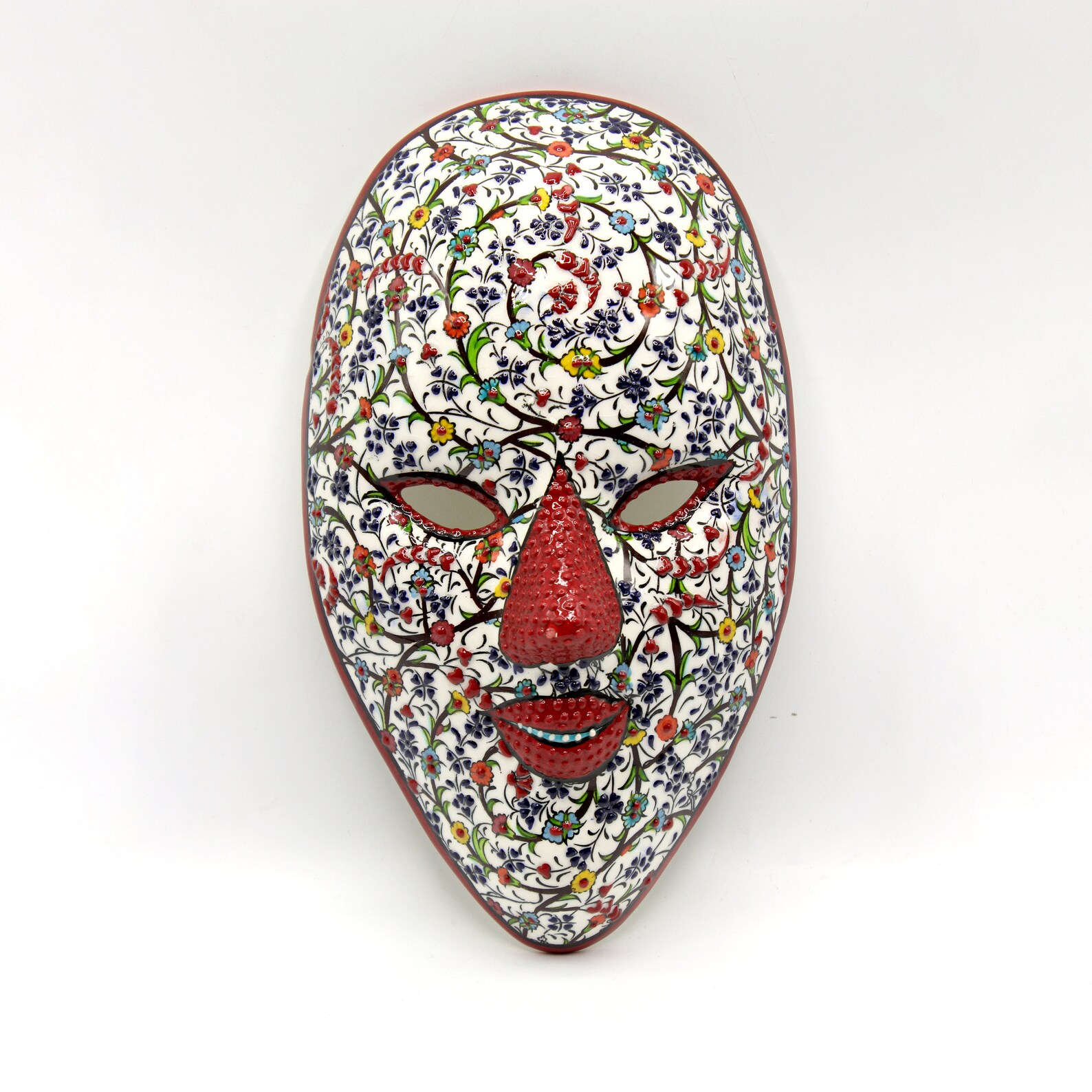 Hanging Ceramic Face Mask Wall Art Venice Carnival Decor Etsy