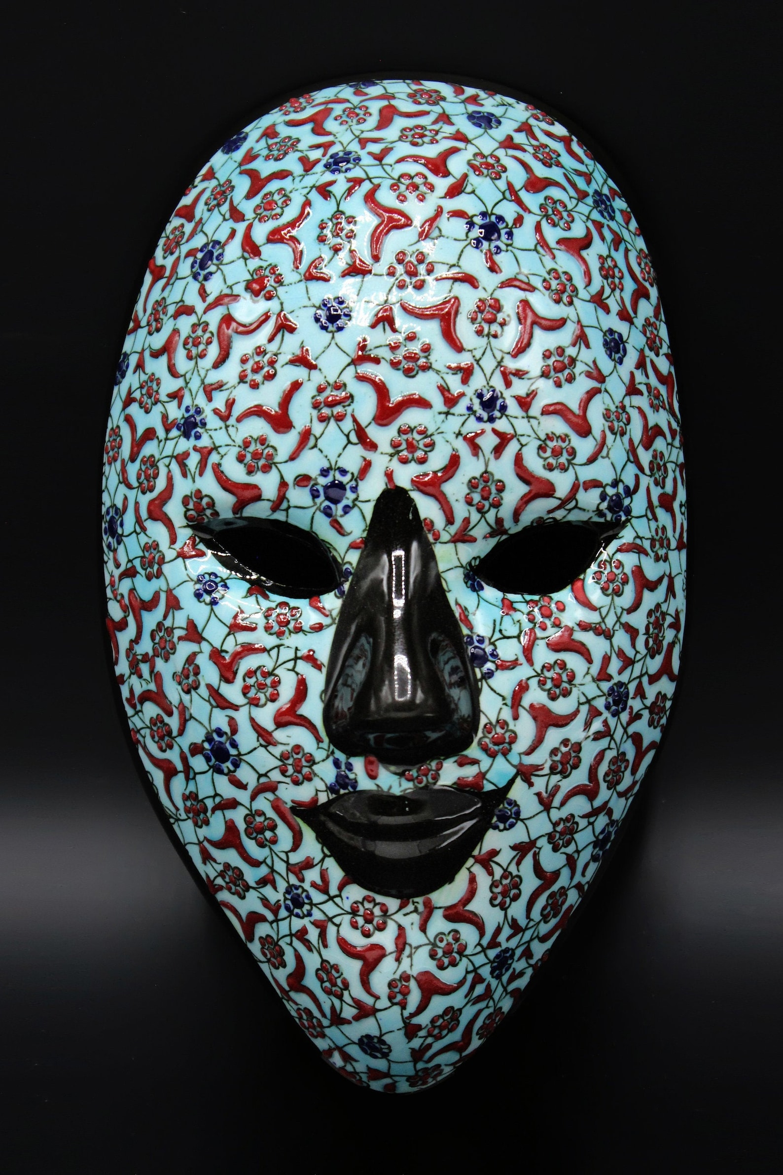 Hanging Ceramic Face Mask Wall Art Venice Carnival Decor Etsy