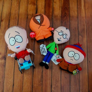 Vintage 2002 South Park Talking Plush Toys - Mr. Macky Stan Kenny Timmy - Collectible Original Tags