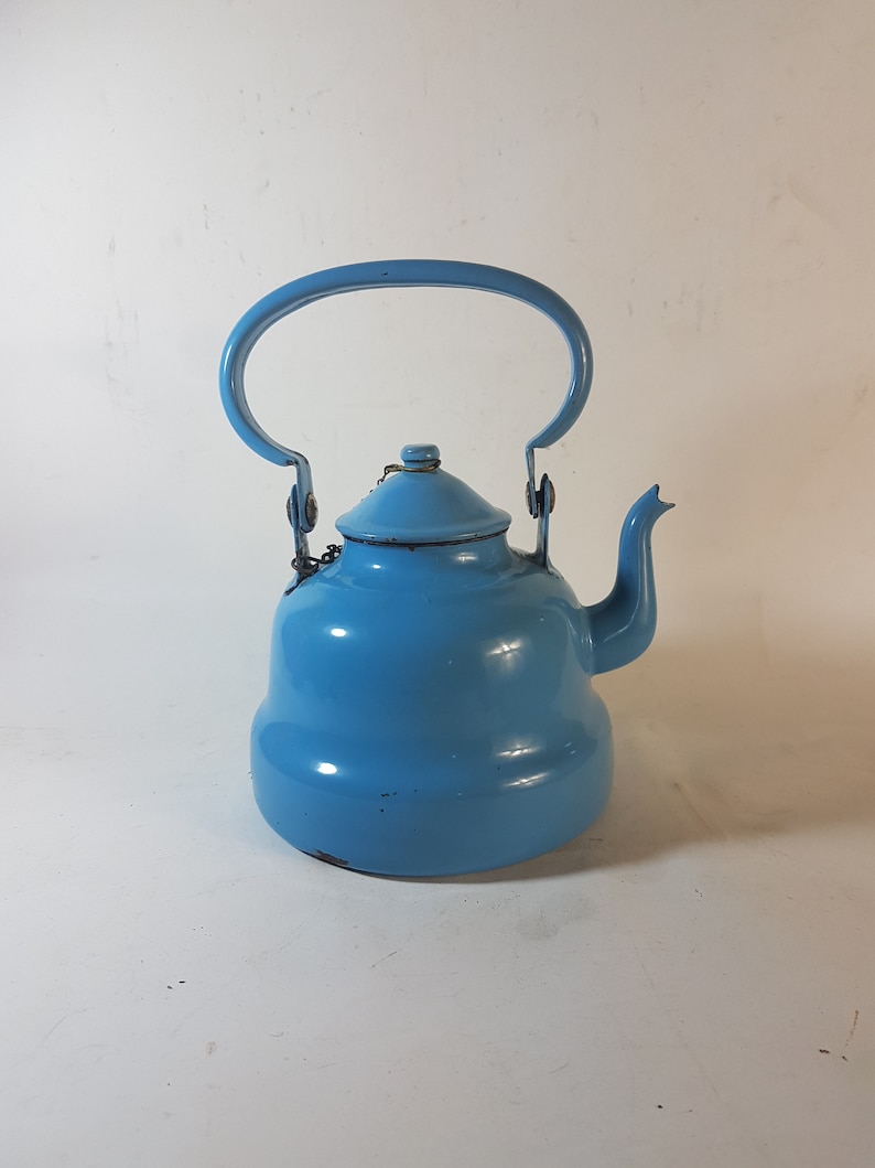 Vintage enamel teapot