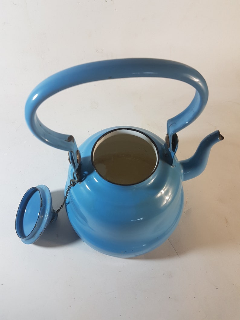 Vintage enamel teapot