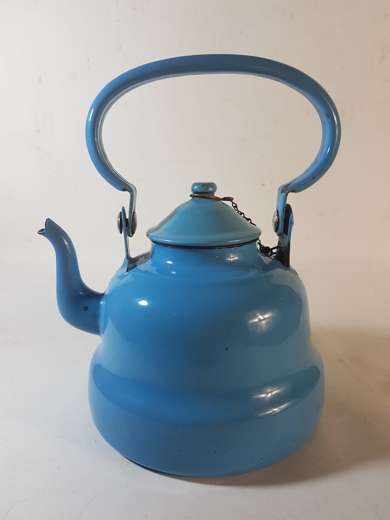Vintage enamel teapot