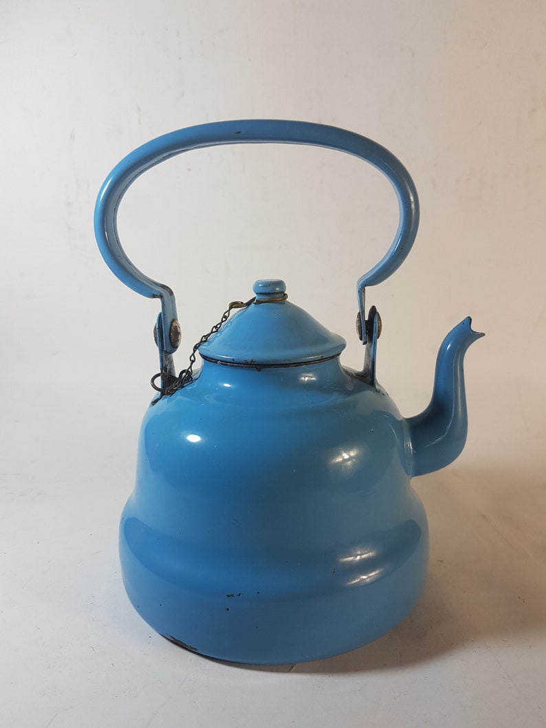 Vintage enamel teapot