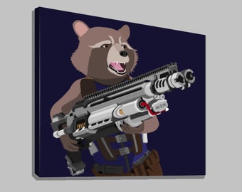 Rocket Racoon Canvas