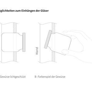 Gewürzregal Esche Massivholz 16er Bild 9