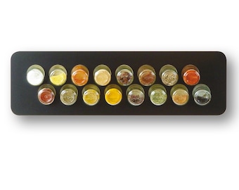 Spice rack wood · black