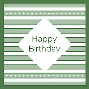 Biglietto d'auguri verde, biglietto d'auguri per lui, buon compleanno, biglietto a righe, biglietto d'auguri, biglietto d'auguri per uomo, biglietto da uomo