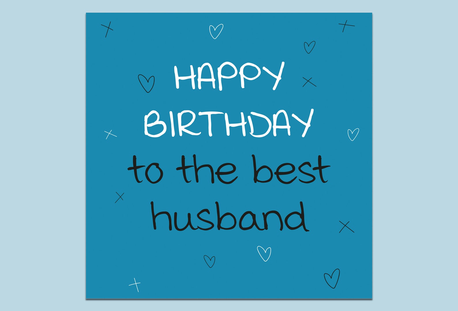 Husband Birthday Card Best Husband Happy Birthday Card Etsy