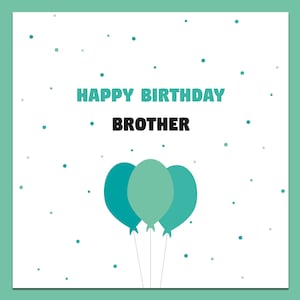 Bruder Geburtstagskarte, alles Gute zum Geburtstag Bruder, Geburtstagskarte, Brüder Geburtstag, alles Gute zum Geburtstag, Grußkarte, Karte für Ihn, Bruderkarte