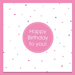 Birthday card for her, pink birthday card, birthday card, happy birthday card, birthday card for friend, friend birthday card, pink card