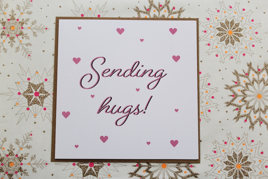 Sending Hugs Card, Thinking of You Card, Thoughtful Card, Sympathy Card ...