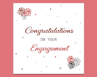 Happy engagement card, engagement card, happy engagement, congratulations, Congratulations on your engagement