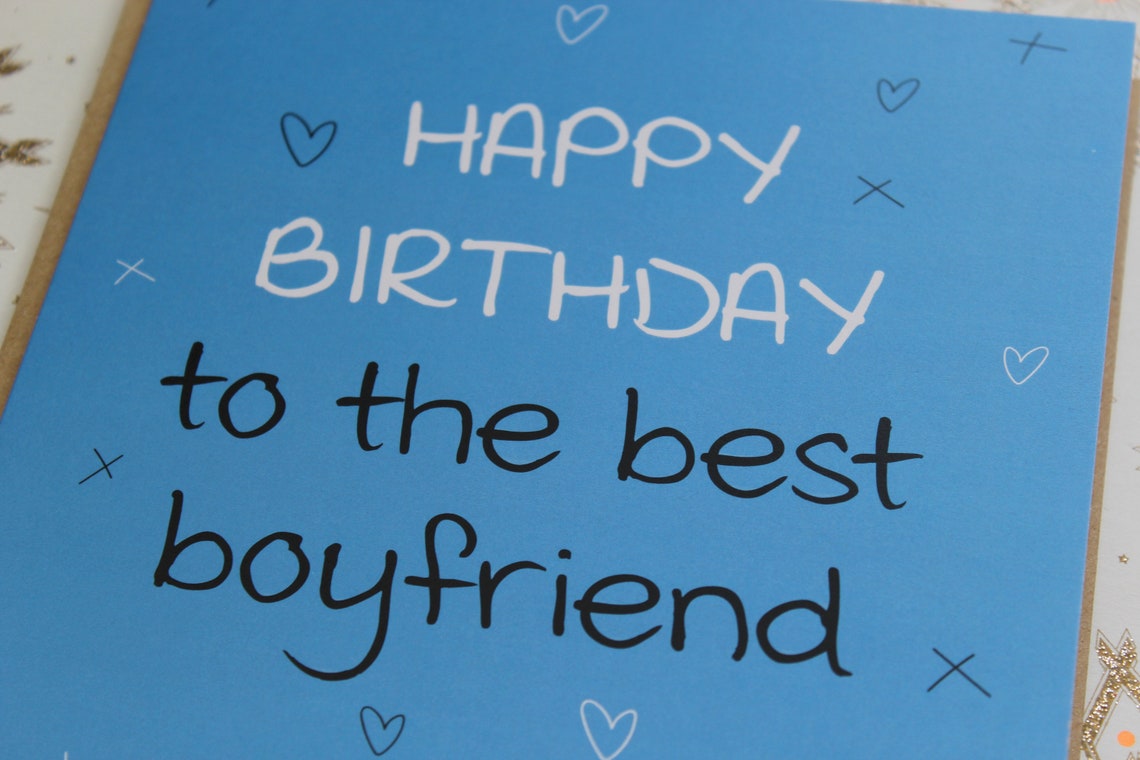 Boyfriend Birthday Card, Best Boyfriend, Happy Birthday Card, Birthday ...