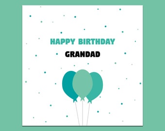 Carte d'anniversaire grand-père, joyeux anniversaire grand-père, carte d'anniversaire, anniversaire grand-père, joyeux anniversaire, carte de voeux, carte pour lui, carte grand-père