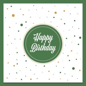 Fijne verjaardagskaart, verjaardagskaart, fijne verjaardag, groene verjaardagskaart, groene herenverjaardagskaart, groene kaart, kaart voor hem, herenverjaardag