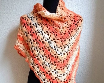 Triangle cloth crocheted No.22