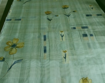 Tissu Voilage Tissu Pastel à Fleurs Tissu Décoratif Vendu au Mètre