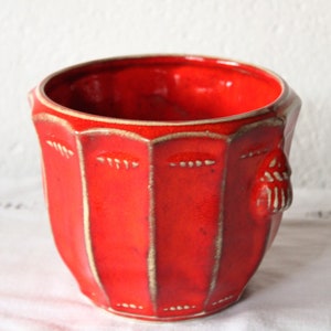 Doniczka ceramiczna czerwona duża ceramiczna doniczka