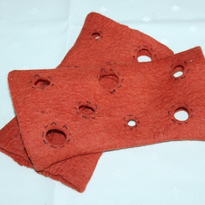 Cuffs Arm warmers Wrist warmers made of felt Wool felt