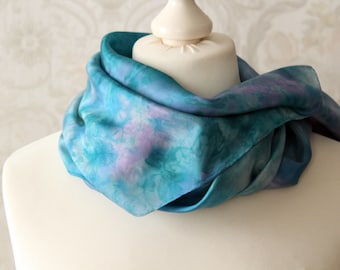 Cloth made of silk silk cloth fantasy turquoise blue single piece