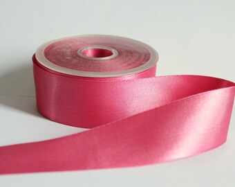 pink satin ribbon 4 cm wide sold by the meter ribbon decorative ribbon