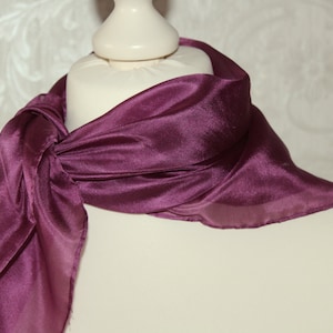 Scarf silk Bordeaux red Nicki scarf children&#39;s scarf silk scarf