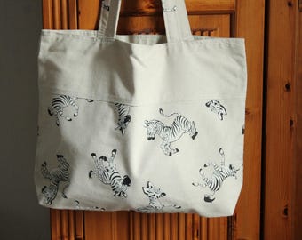 Bag Shopper Zebra Shoulder Bag Shopping Bag
