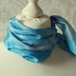 Silk scarf light blue Nicky scarf made of silk