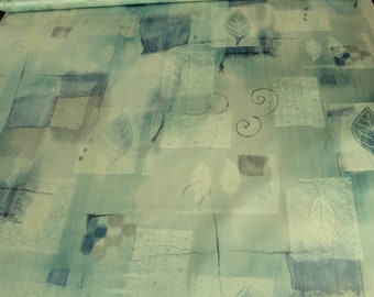 Tela para cortinas, tela decorativa, estampada en tonos pastel, se vende por metro.