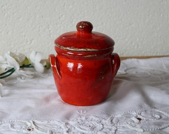 Small storage pot storage box Ceramic Red Pottery