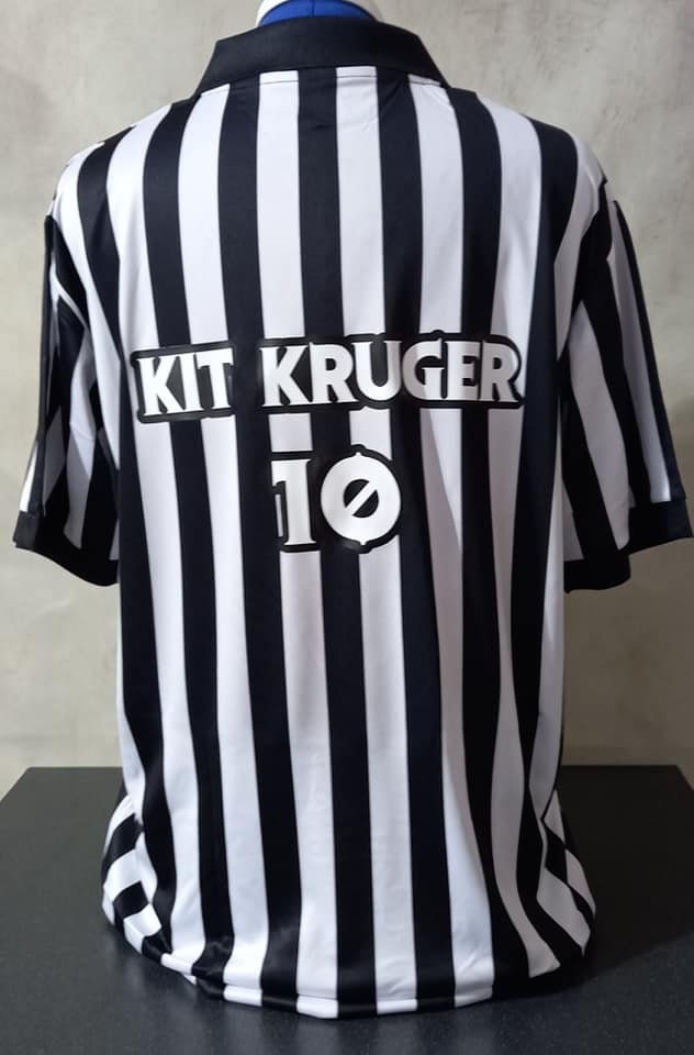Roller Derby Referee Top. Striped Ref Top With Name on Back