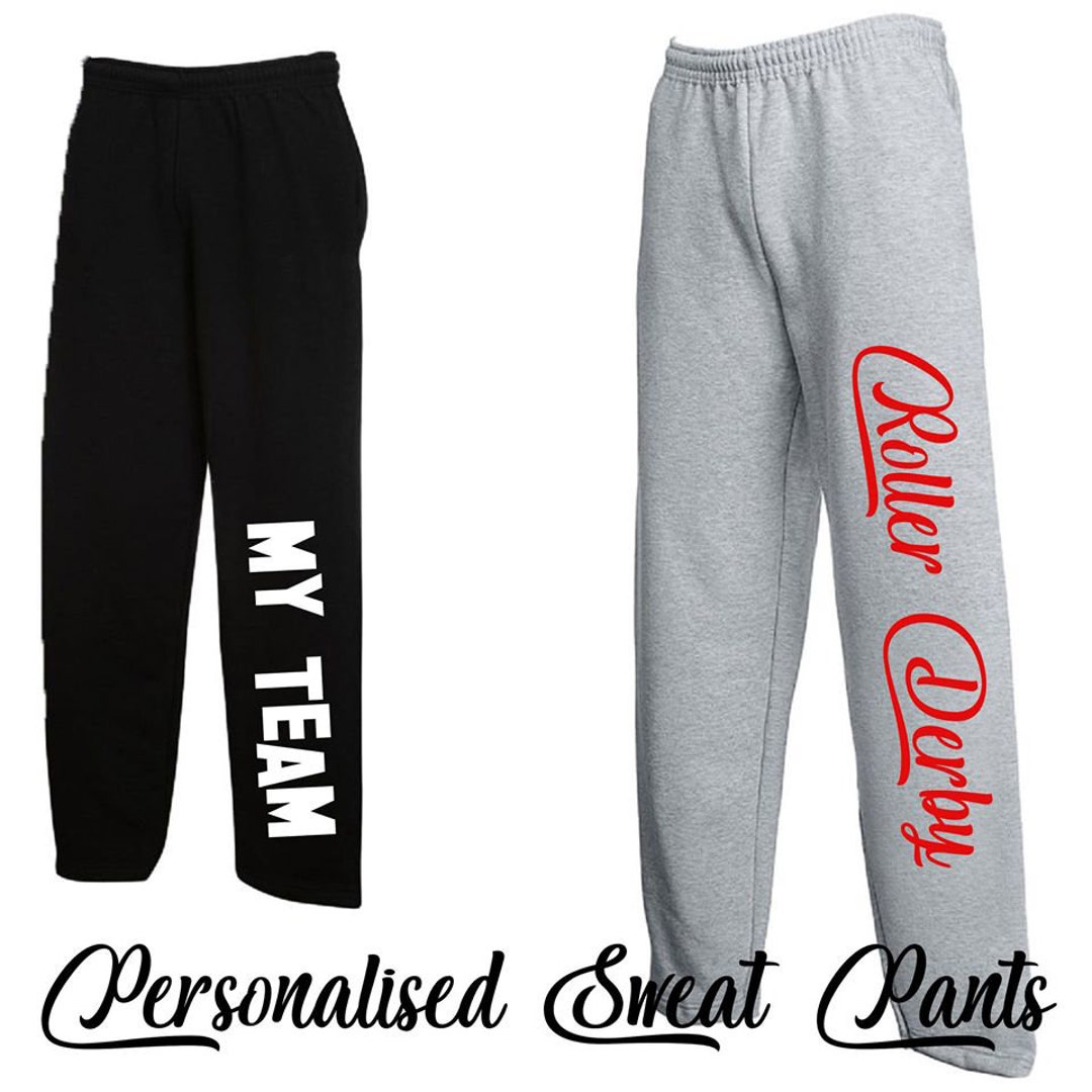 Personalised Sweat Pants. Roller Derby Sports Team Theatre - Etsy UK