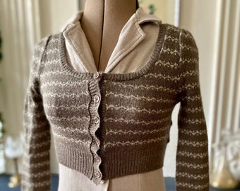 short fitted cardigan
