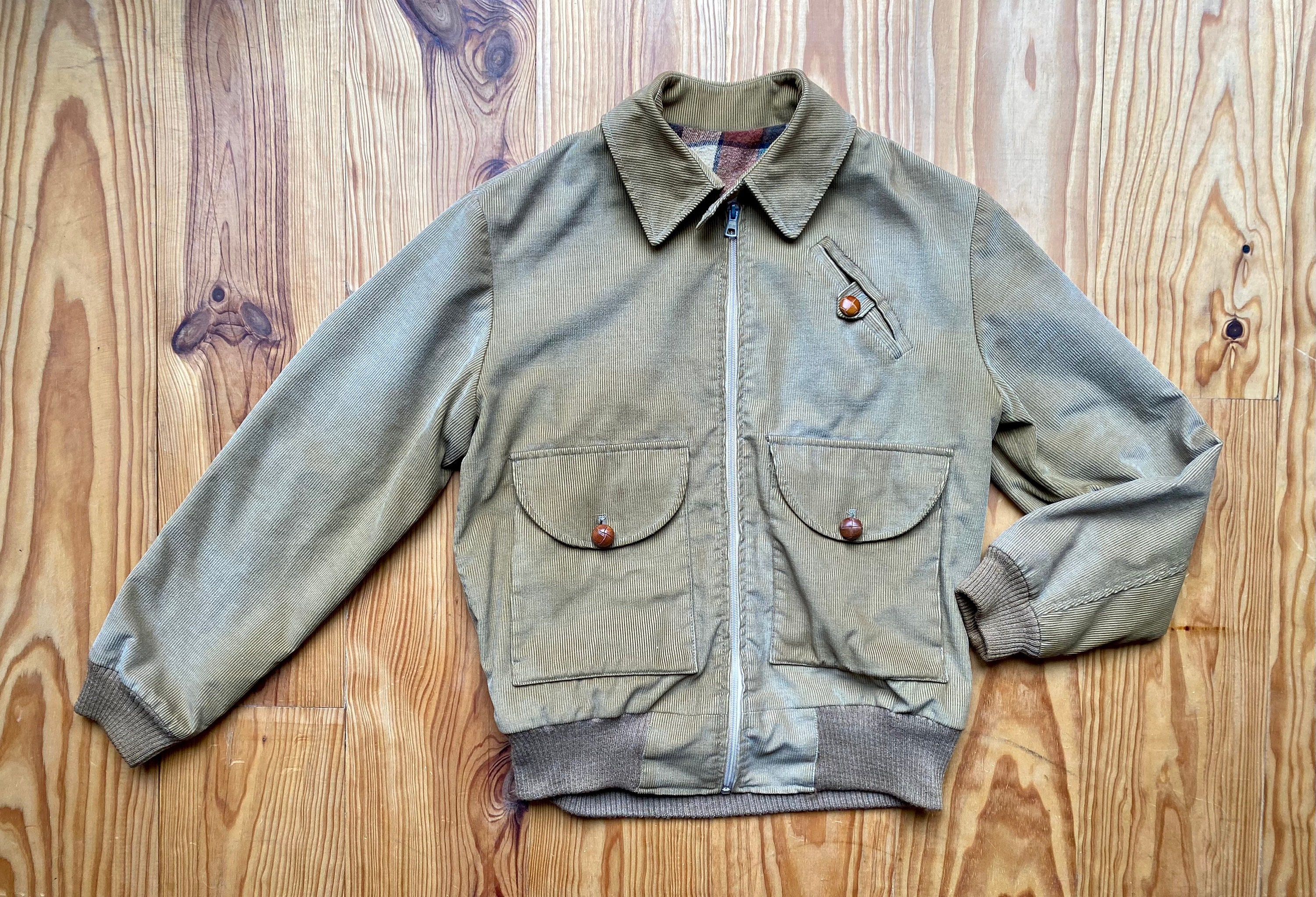 Vintage 80s Men's/unisex Sports Jacket in Fine Corduroy With Vintage 80s Men's/unisex Sports Jacket in Fine Corduroy With