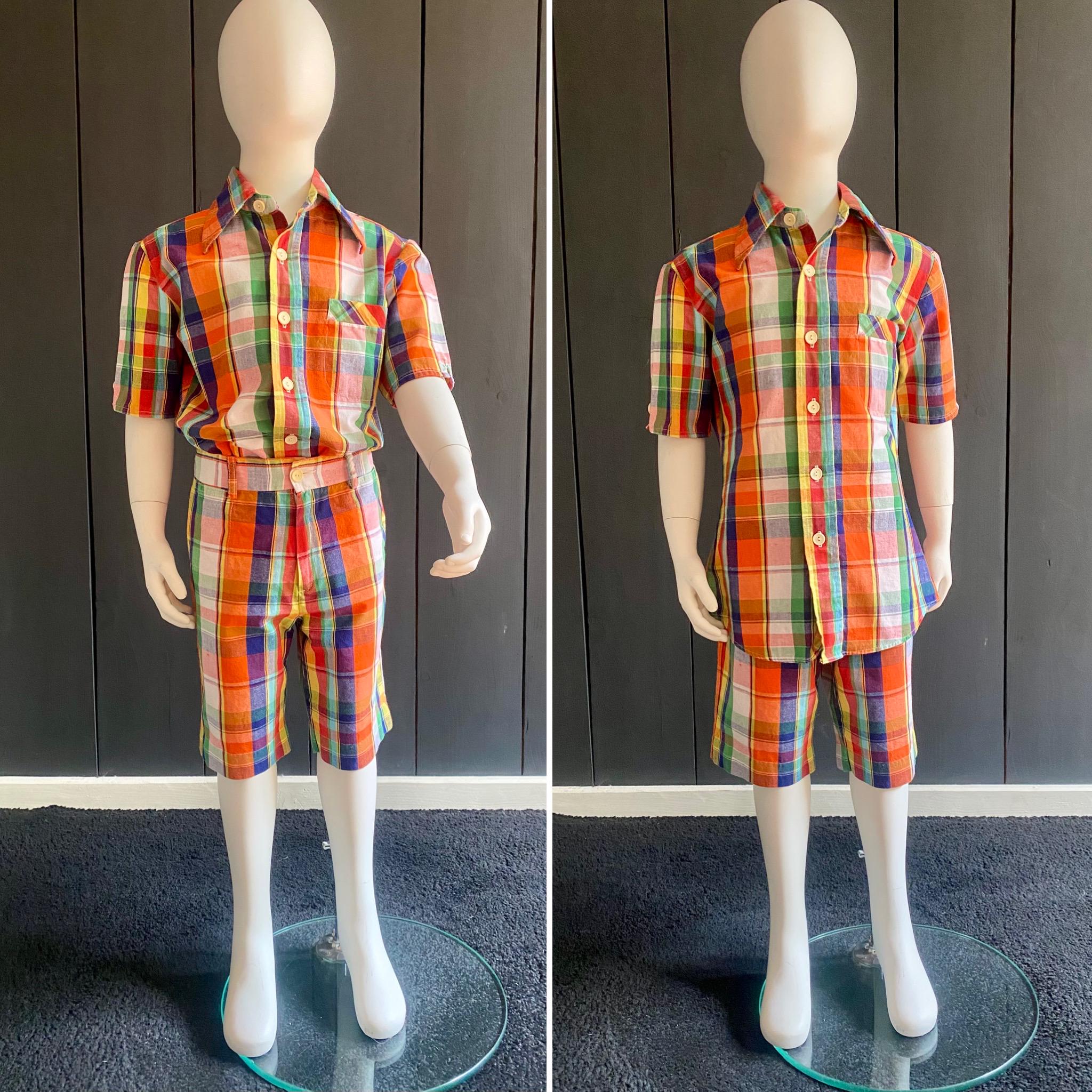 Vintage 1973 boy's set - Dan Jean - 100% Cotton - SIZE 10/12 YEARS (approx. 138/155 cm tall)