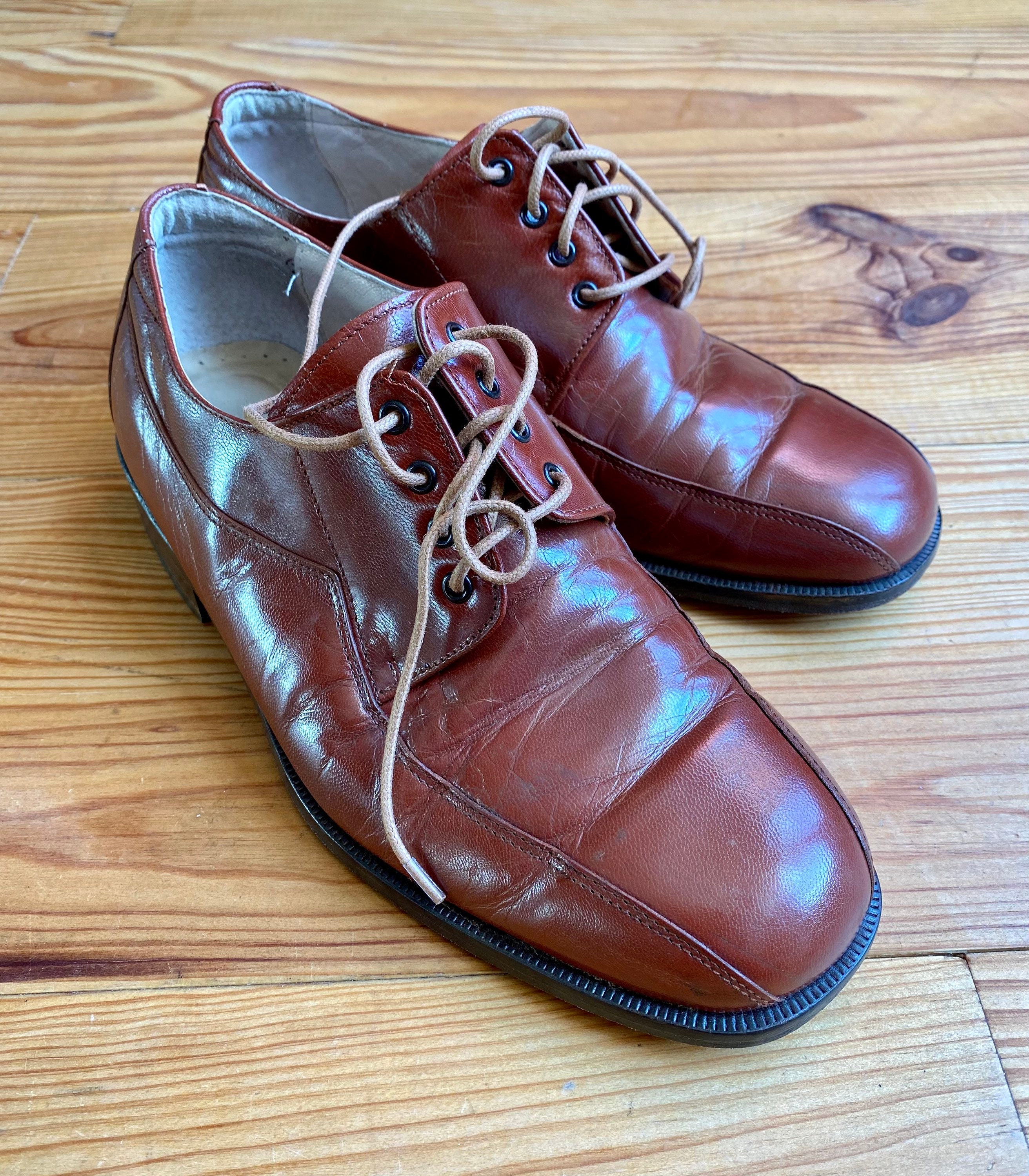 Men's/unisex Vintage 80s Lace up Square Toe Dress Shoes Men's/unisex Vintage 80s Lace up Square Toe Dress Shoes