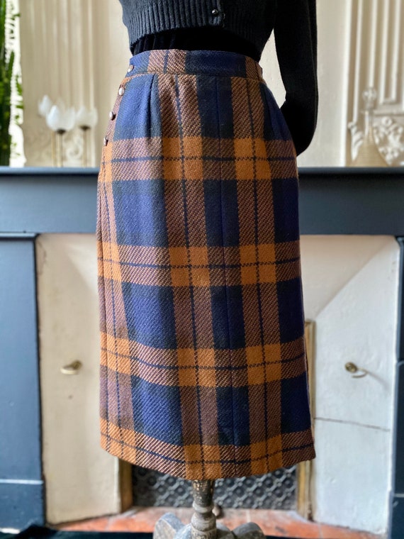 Falda recta vintage estilo años 60 yen fina muy - Etsy España